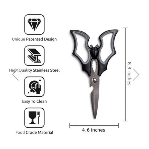 Ototo Elizabat bat shaped kitchen shears - Picture 6 of 13